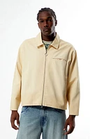 PacSun Tan Washed Canvas Gas Jacket