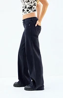 PacSun Stretch Black Curve Low Rise Baggy Jeans