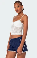 Edikted Cami Sheer Lace Tank Top