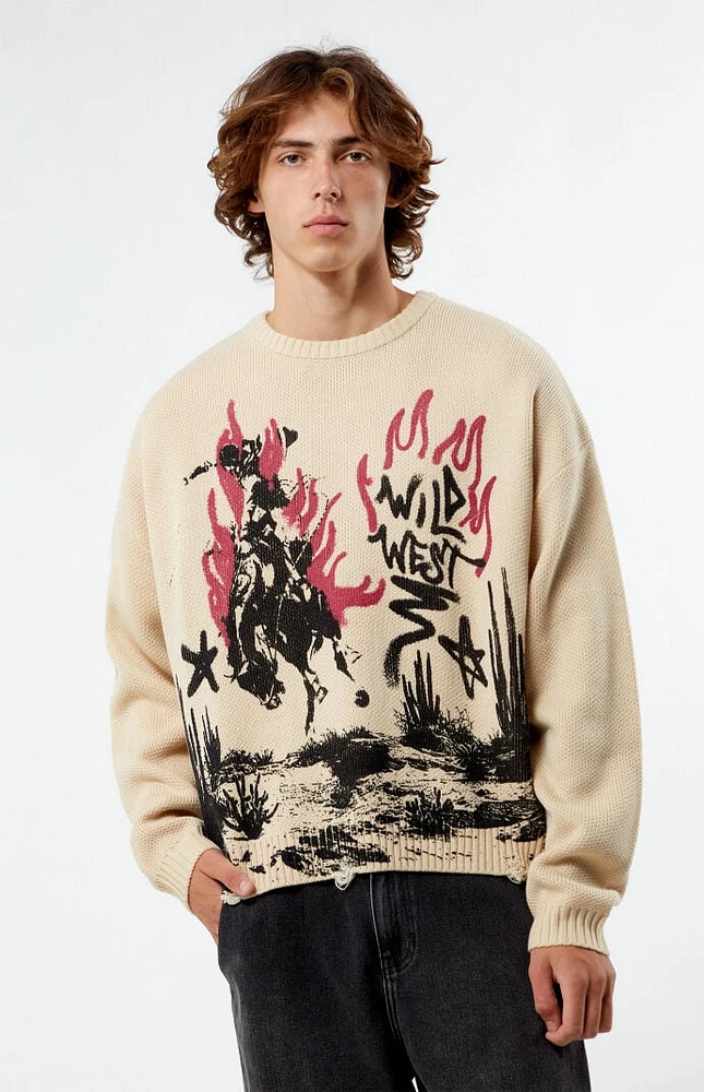 PacSun Wild West Cropped Sweater