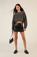 PacSun LA Football Crew Neck Sweatshirt