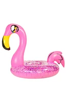 PoolCandy Inflatable 42" Jumbo Glitter Flamingo Pool Tube