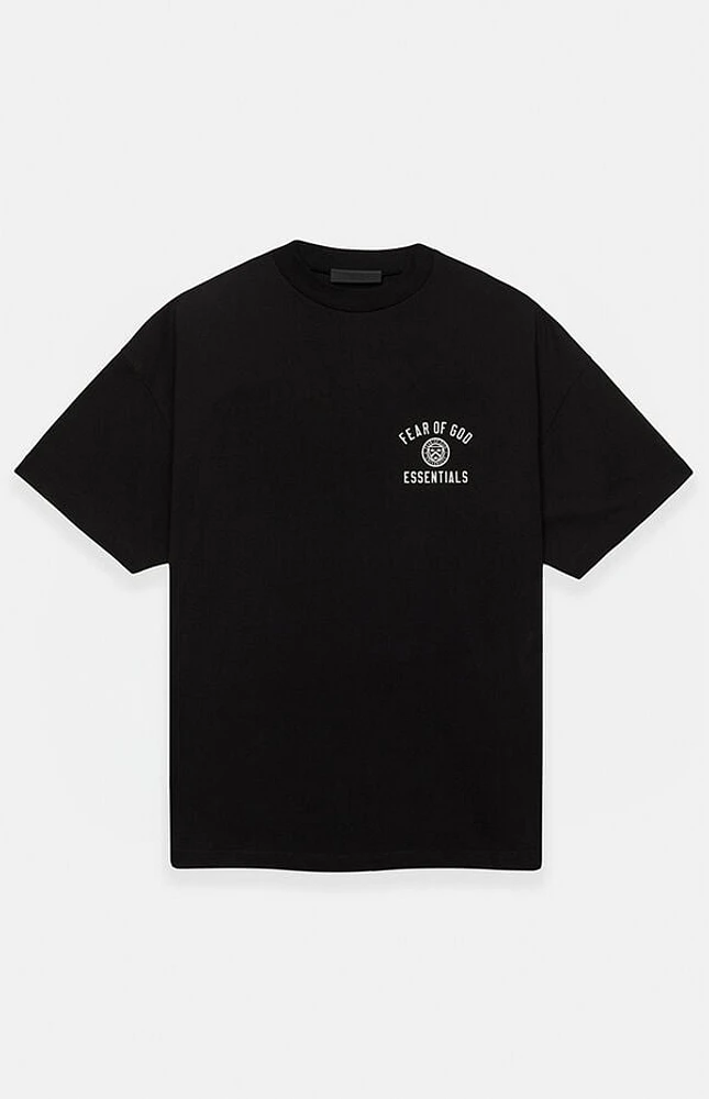 Fear of God Essentials Black University Crew Neck T-Shirt