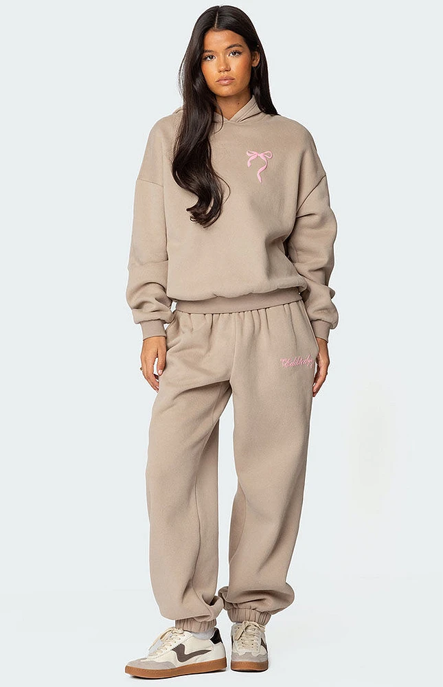 Edikted Sasha Bow Detail Hoodie