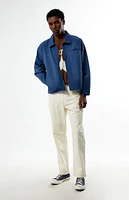 PacSun Blue Washed Canvas Gas Jacket