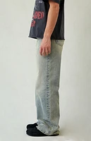 Pacsun Blake Extreme Baggy Jeans Light Blue Tinted