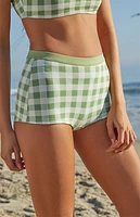Amor y Besos Green Plaid Toledo Swim Shorts