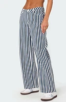 Edikted Striped Low Rise Jeans