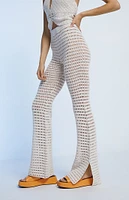 High Waisted Crochet Pants