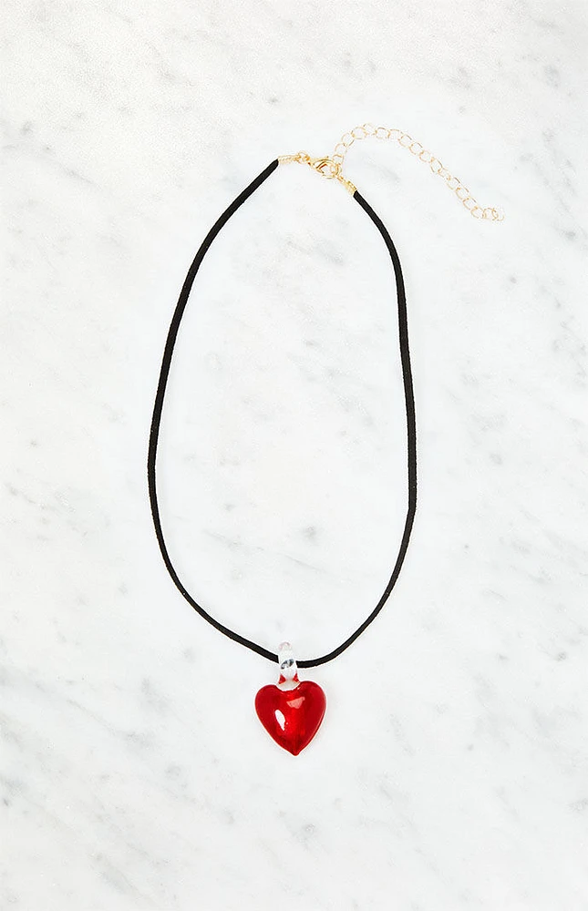 LA Hearts Heart Cord Necklace