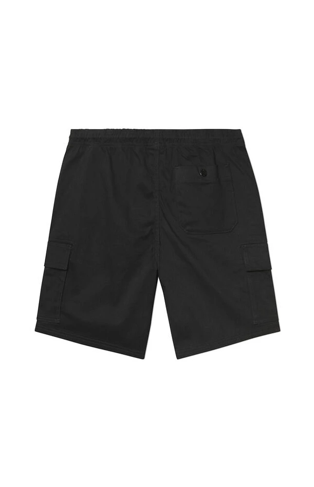 Black Utility Cargo Shorts