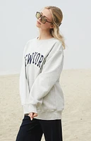 John Galt New York Embroidered Erica Crew Neck Sweatshirt