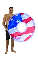 PoolCandy Inflatable Illuminated LED Stars & Stripes Pool Tube