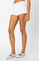 Edikted Tali Scrunch Lace Trim Shorts