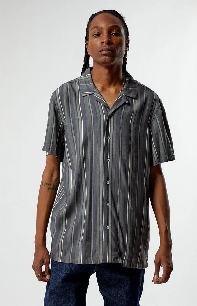 PacSun Viscose Stripe Camp Shirt