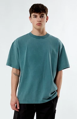 PacSun Green Premium Solid Vintage Wash Oversized T-Shirt