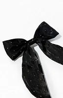 LA Hearts Rhinestone Bow Barrette