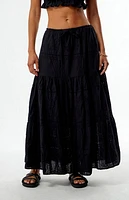 WEWOREWHAT Midi Pull On Skirt