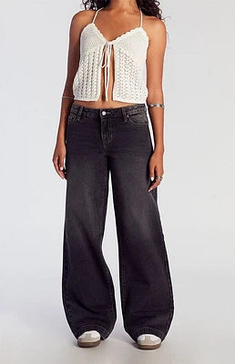Pacsun Casey Low Rise Baggy Jeans Black Tinted