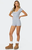 Edikted Lincoln Ribbed Romper