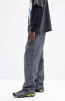 PacSun Dark Gray Baggy Ripstop Cargo Pants