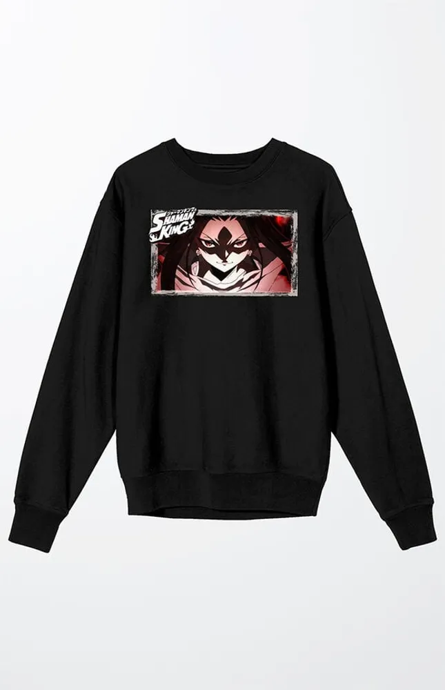 Shaman King Yoh Close Up Crew Neck Sweatshirt