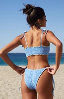 Kulani Kinis Floral Scrunch Tank Bikini Top