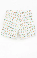 Pacsun Pineapple 4.5" Swim Trunks