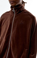 Puma Brown Velour T7 Track Jacket