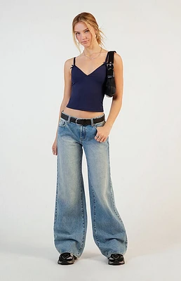 Pacsun Casey Low Rise Baggy Jeans Light Indigo Tint