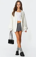 Edikted Mathilde Oversized V Neck Cardigan