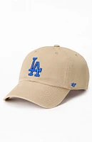 47 Brand Khaki LA Dodgers Clean Up Dad Hat