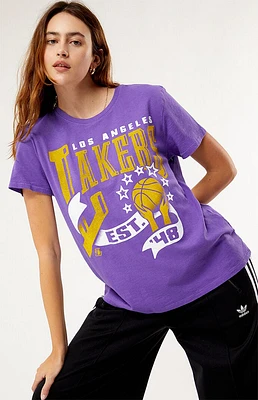 Junk Food Los Angeles Lakers Banner Vintage T-Shirt