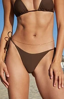 Rhythm Brown Classic Triangle Bikini Top