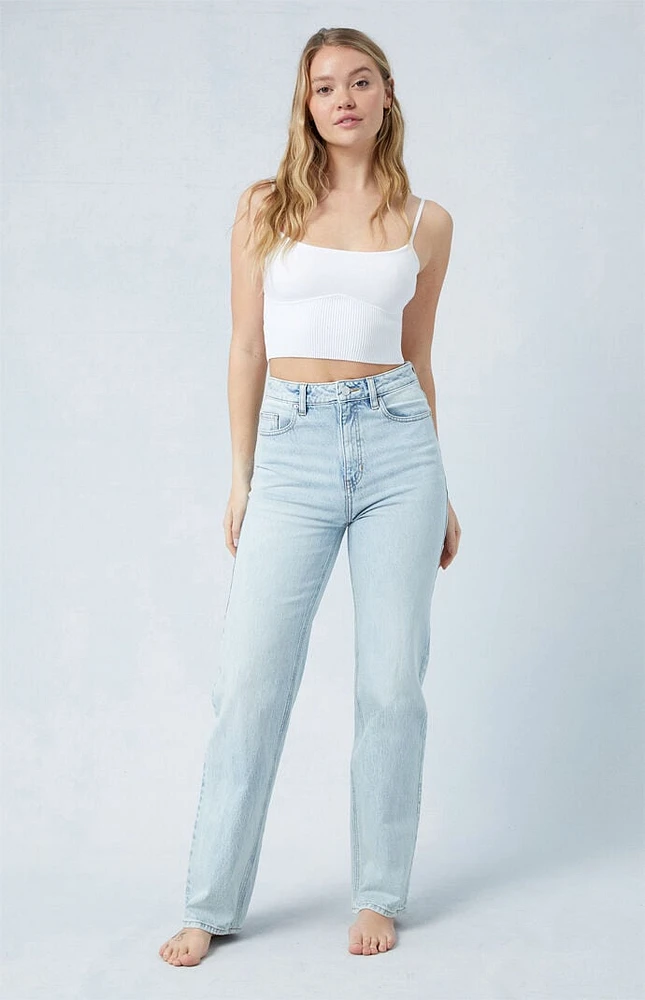 PacSun Eco Stretch Light Blue '90s Boyfriend Jeans