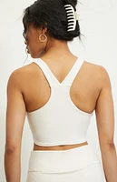 PAC 1980 Active Ivory Motion V-Neck Sports Bra