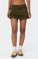 Edikted Layered Pleats Mini Skirt