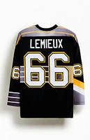 Mitchell & Ness Blue Line Mario Lemieux Pittsburgh Penguins 1996 Jersey