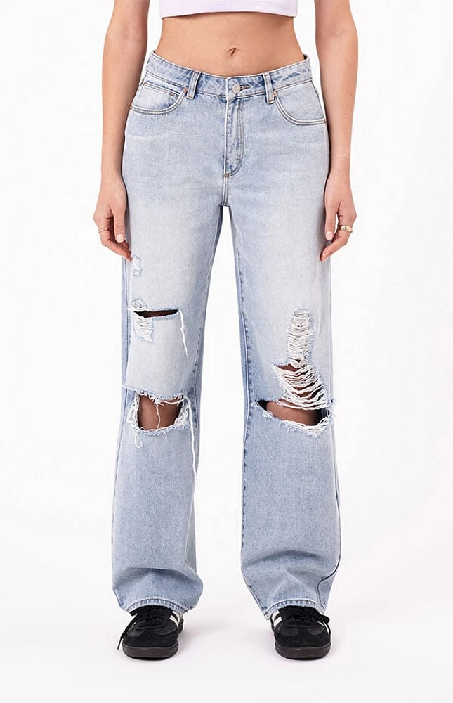 ABRAND 95 Luca Rip Low Rise Baggy Jeans