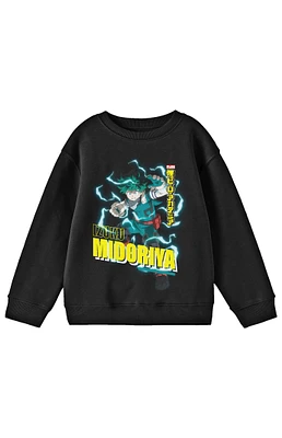 Kids My Hero Academia Izuku Midoriya Crew Neck Sweatshirt