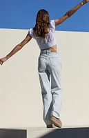 PacSun Light Indigo Ripped '90s Boyfriend Jeans