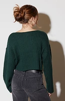 LA Hearts Julie Slouchy Cropped Sweater