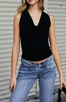 John Galt Cowl Neck Tank Top