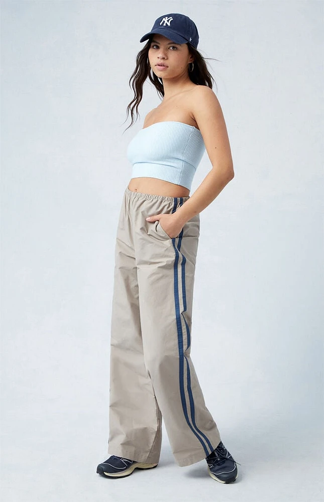 PacSun Khaki Wide Leg Track Pants