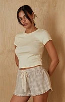 Your Favorite Plaid Lace Tie Boxer Shorts