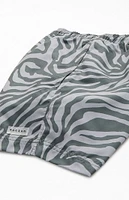 PacSun Army Zebra AOP 4.5" Swim Trunks