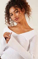 LA Hearts Lane Off-The-Shoulder Sweater