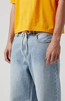 PacSun Light Indigo Extreme Baggy Jeans