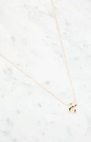 LA Hearts X Initial 14K Gold Plated Necklace