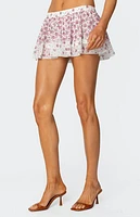Edikted Florah Ruffled Mini Skort